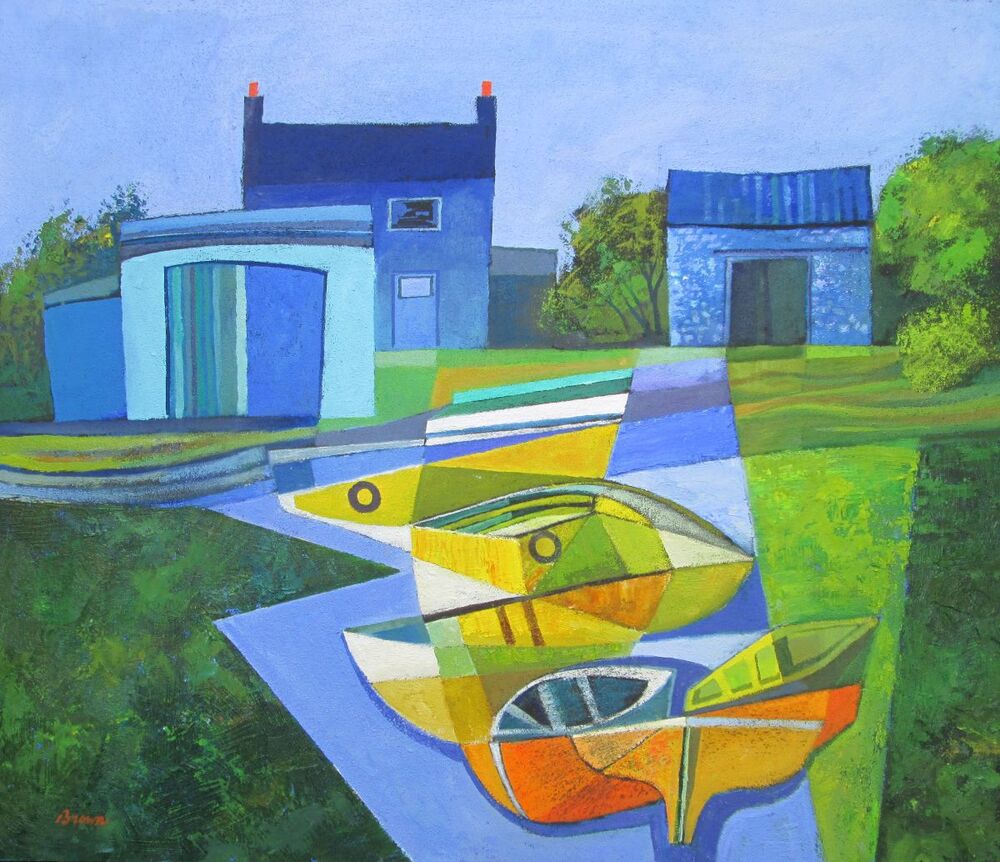 'Boats on the Slipway' by Davy Brown